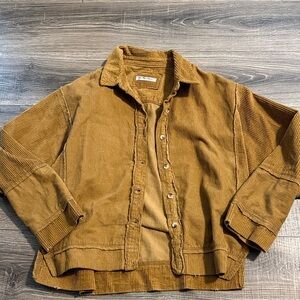 EUC We the Free Full Moon Cord Top In Bronze